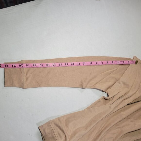Laurie Felt LA Tan Women Half-Zip Cotton Bambo Blend Pullover Sweatshirt Size XS - Picture 5 of 9